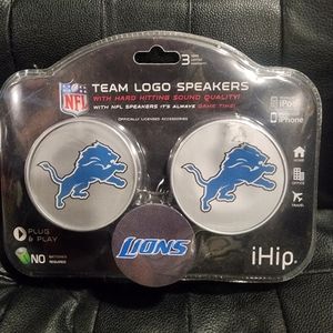 NIB i-Hip Detroit Lions Speakers IPhone/PHONE Computer New! in Package IHIP